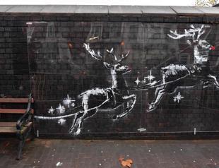 Banksy reindeer mural goes viral amid rough sleeping crisis