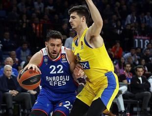 Micic scores 23 in EuroLeague return as Anadolu Efes down Maccabi