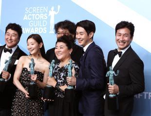 Parasite scores upset at SAG awards, boosting Oscar chances