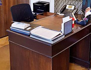 Unofficial historical registry of Turkish diplomacy on table shelf