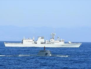 Turkish navys star frigate joins NATO drill