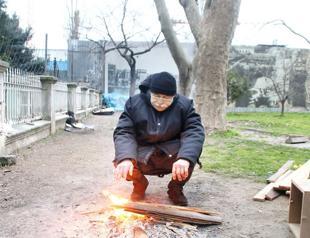 Elderly homeless people await help amid coronavirus epidemic