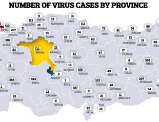 Over 8,800 confirmed coronavirus cases in Istanbul, says minister