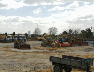 Construction of field hospital at Istanbul airport site begins