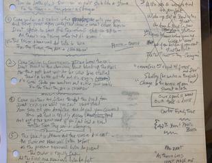 Dylans Times They Are A-Changin lyrics for sale for $2.2 million