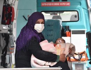 Syrian baby brought to Turkey for medical treatment