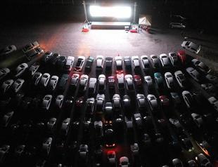 Nevşehir residents watch film in drive-in cinema