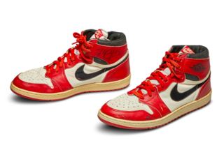 Michael Jordan game-worn sneakers set record at auction