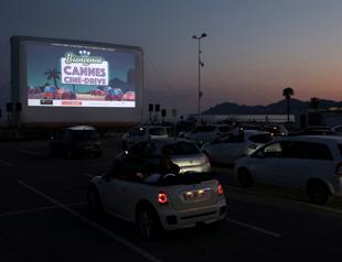 Popcorn, palm trees and face masks: Cannes rolls out drive-in cinema