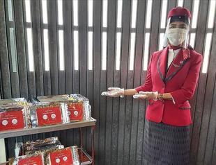 Turkish Airlines distributes hygiene kits on planes