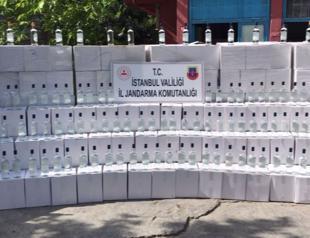 18 tons of bootleg ethyl alcohol seized in Istanbul
