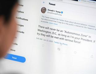 Twitter hides ’abusive’ Trump tweet targeting protestors