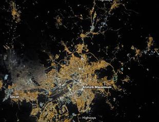 NASA publishes photo of Ankara from space
