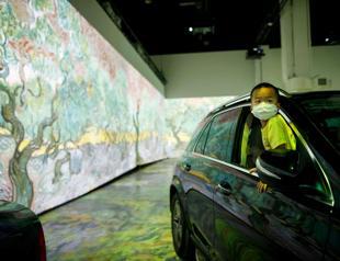 In Canada, art lovers head to drive-in for safe Van Gogh show