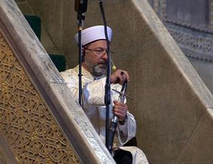 Diyanet head’s sermon at Hagia Sophia stirs debate