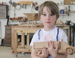 Local man turns waste wood into toys