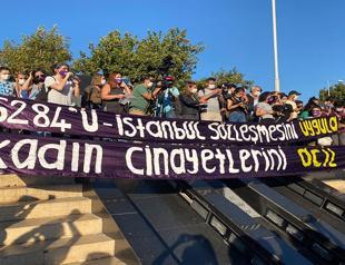 Women protest possible withdrawal from Istanbul Convention