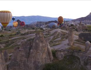 Hot air balloons up in skies after months