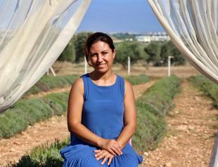 Woman turns waste-yard to lavender garden