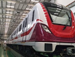 First train that connects center to Istanbul Airport put on rails