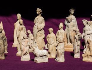 Figurines found in Myra ancient city