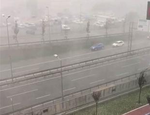 Heavy rains, hailstorms hit Istanbul