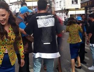 Elderly man tries to save actress playing kidnapped woman role on set