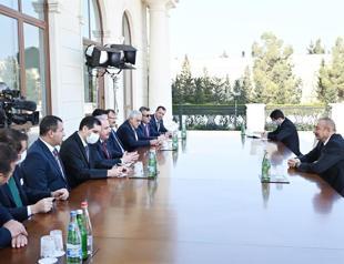 Turkeys parliament speaker in Baku for talks