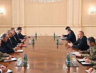 Azerbaijani president receives top Turkish officials
