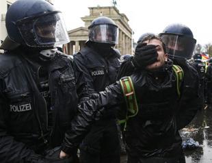 Protesters clash with police in Berlin shutdown demo