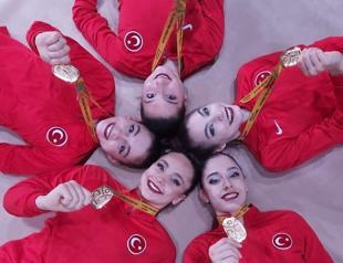 Turkish rhythmic gymnastics team win European title