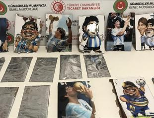 Cocaine stashed in Maradona pictures seized in Istanbul airport