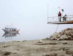 Lake Burdur faces danger of drought as water ebbs