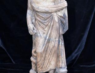 Statuette of Asklepios, bust of Serapis found in Kibyra