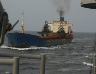 After pirate attack, ship with Turkish crew at port in Gabon