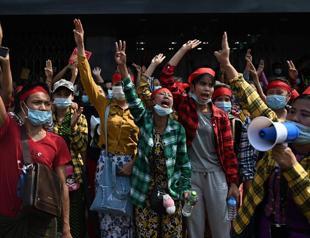 Myanmar anti-coup protests grow as army broadens internet crackdown