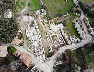 Byzantine church’s base ground undergoing restoration