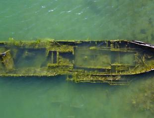 Sunken ship comes to light in Lake Van