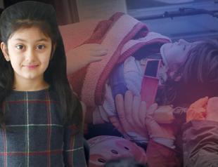 Girl rescued from debris starts walking after two years