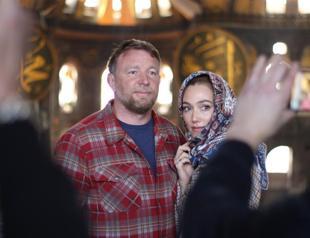 Director Guy Ritchie visits historical sites in Istanbul