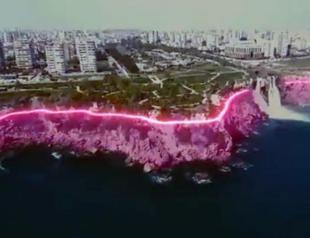 Lighting project on cliffs stirs social media debate