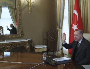 Turkish president, top EU officials meet via video link