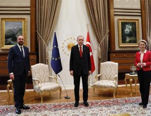 Top EU officials meet Erdoğan for talks on migration, trade