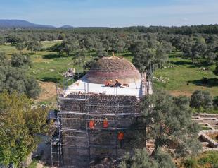 Works ongoing to restore mosque in ancient city of Beçin