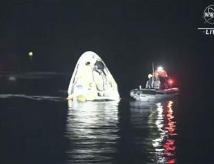 SpaceX returns 4 astronauts to Earth; rare night splashdown