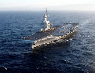 French aircraft carrier anchors in Southern Cyprus