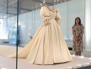 Diana’s iconic wedding dress is star of royal fashion exhibit