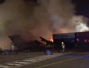 Fiery explosion erupts on ship at major global port in Dubai