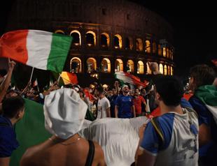 Italy explodes in joy after winning European soccer title
