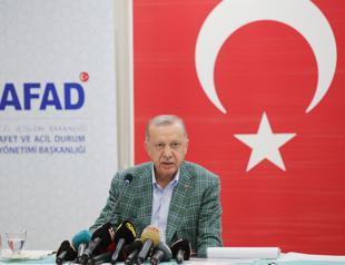 Erdoğan visits areas affected by forest fires
